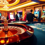 Experience thrilling gameplay at https://33wins.it.com in a vibrant casino setting with roulette and poker.