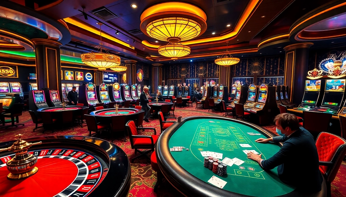 Experience the excitement of b52 game đổi thưởng with vibrant casino tables and thrilling slot machines.