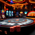 Experience the thrill of gambling with Rikvip at a luxurious casino table.