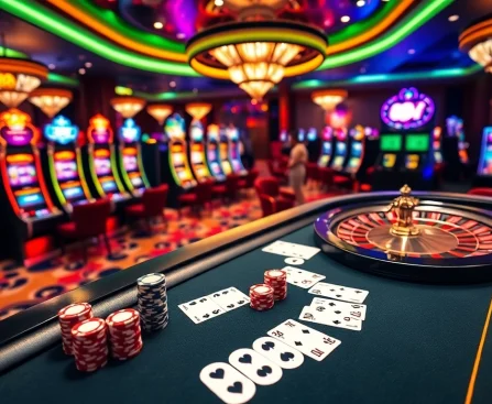 Experience the thrill of 88i casino gaming with vibrant poker and slot machines.