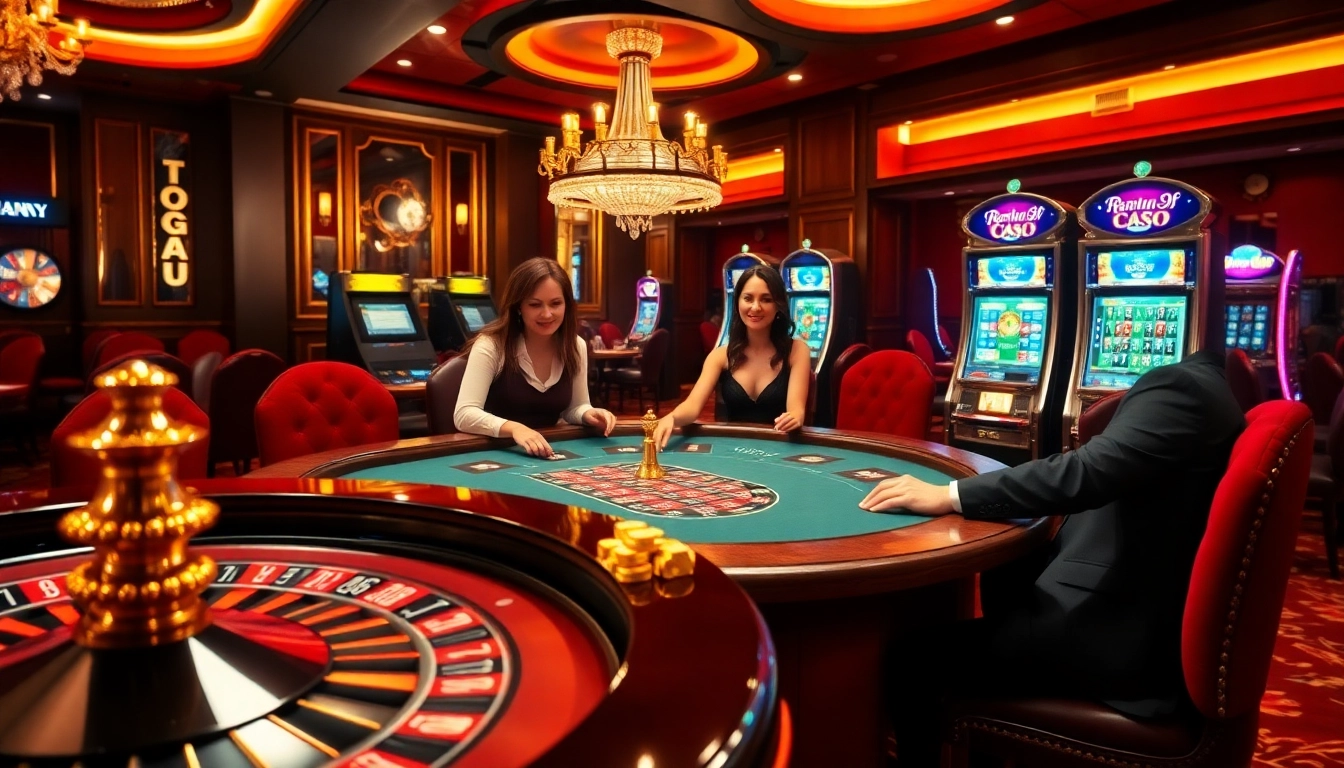 Nohu90 players enjoying a thrilling casino experience at a stylish poker table.