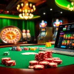 Engaging scene of WW88 casino featuring poker chips, roulette wheel, and online gaming interface.