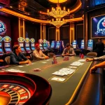 Pushpa Club gaming scene with a luxury poker table and dynamic casino elements.