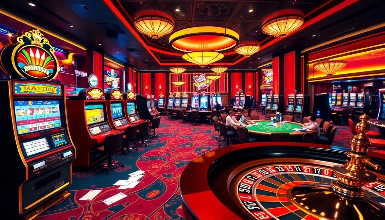 Experience thrilling gameplay at https://www.vvjl11.com/ featuring vibrant casino tables and excited players.