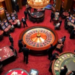 Players engage energetically at a luxurious casino scene showcasing the vibrant atmosphere of 24kclub.