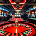 Engaged gamblers placing bets at an exciting casino table scene, featuring https://gamenohu99.com/.