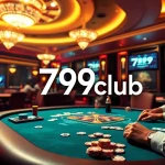 Players enjoying a thrilling poker game at 789club, showcasing colorful chips and cards.