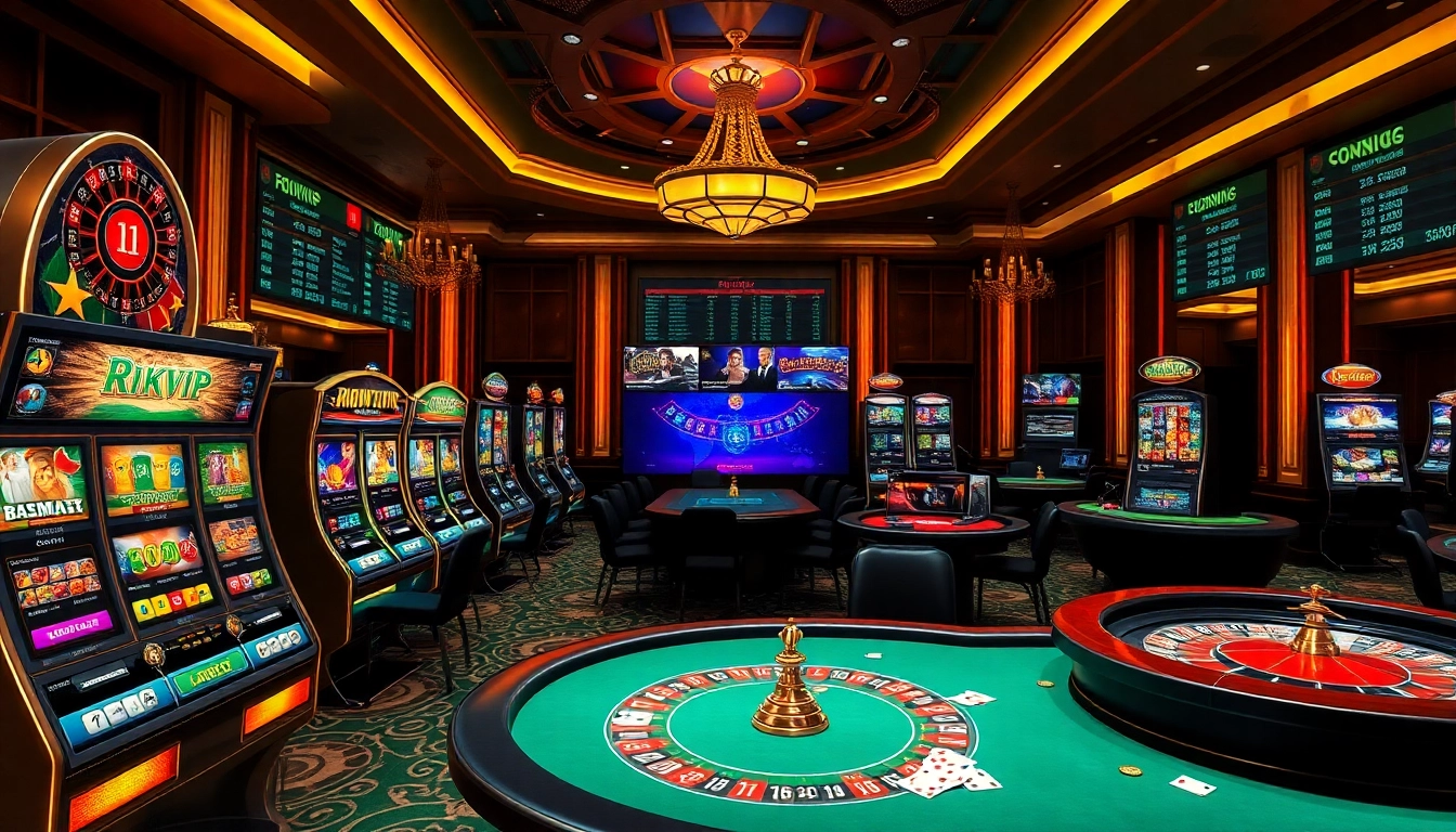 Experience thrilling games at Rikvip with vibrant online casino visuals enhancing the excitement of gambling.
