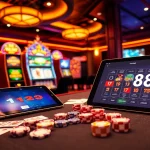 Experience the thrill of winning at MM88 with vibrant casino tables and exciting games.