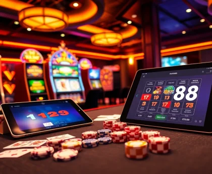 Experience the thrill of winning at MM88 with vibrant casino tables and exciting games.