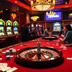 Engaging casino scene with players at a poker table as they enjoy 789win đăng nhập and exciting gameplay.