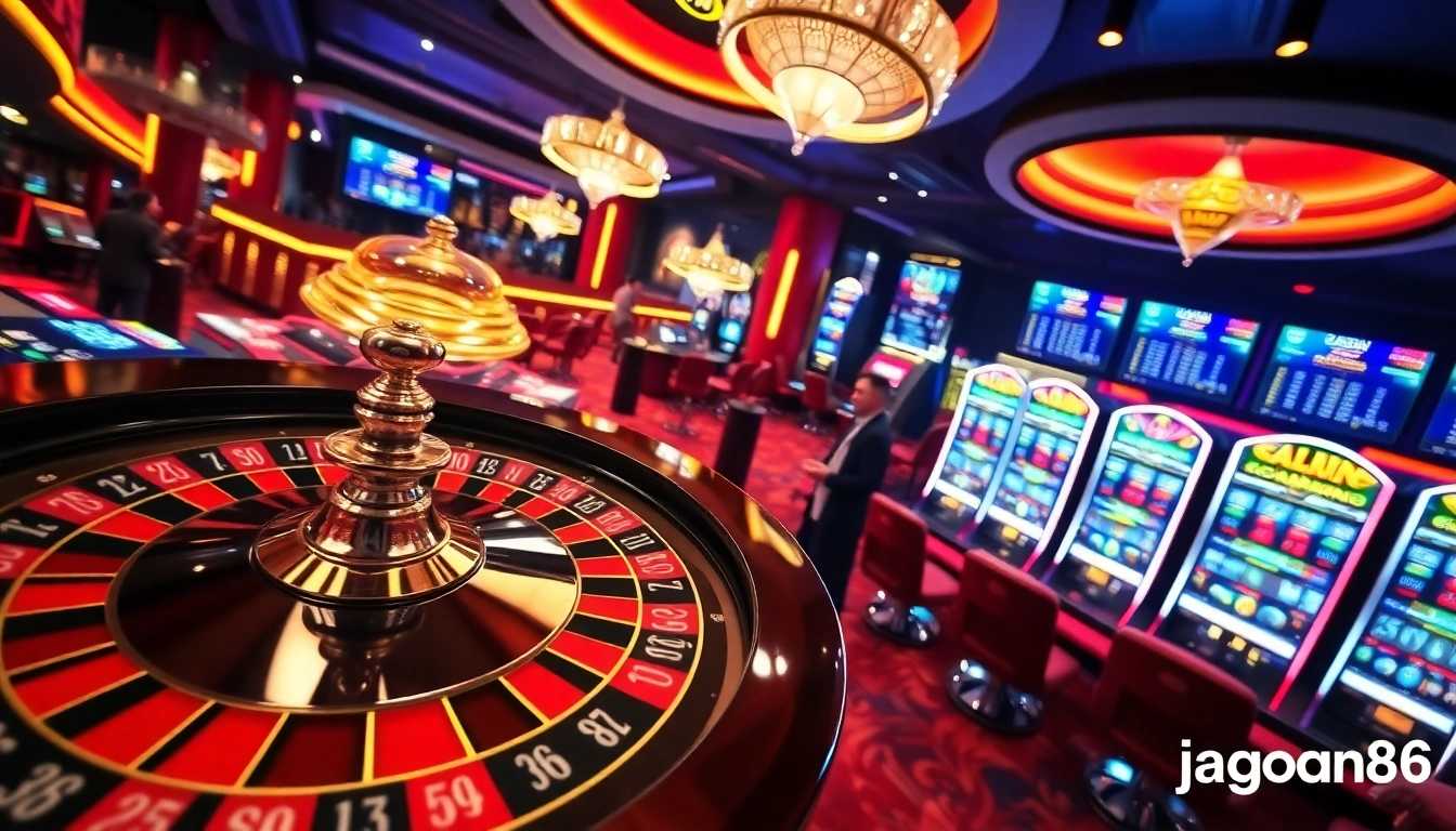 Experience thrilling moments at jagoan86 with vibrant casino gaming ambiance and exciting action.