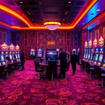 Experience thrilling gameplay with slot qris machines in a vibrant casino setting
