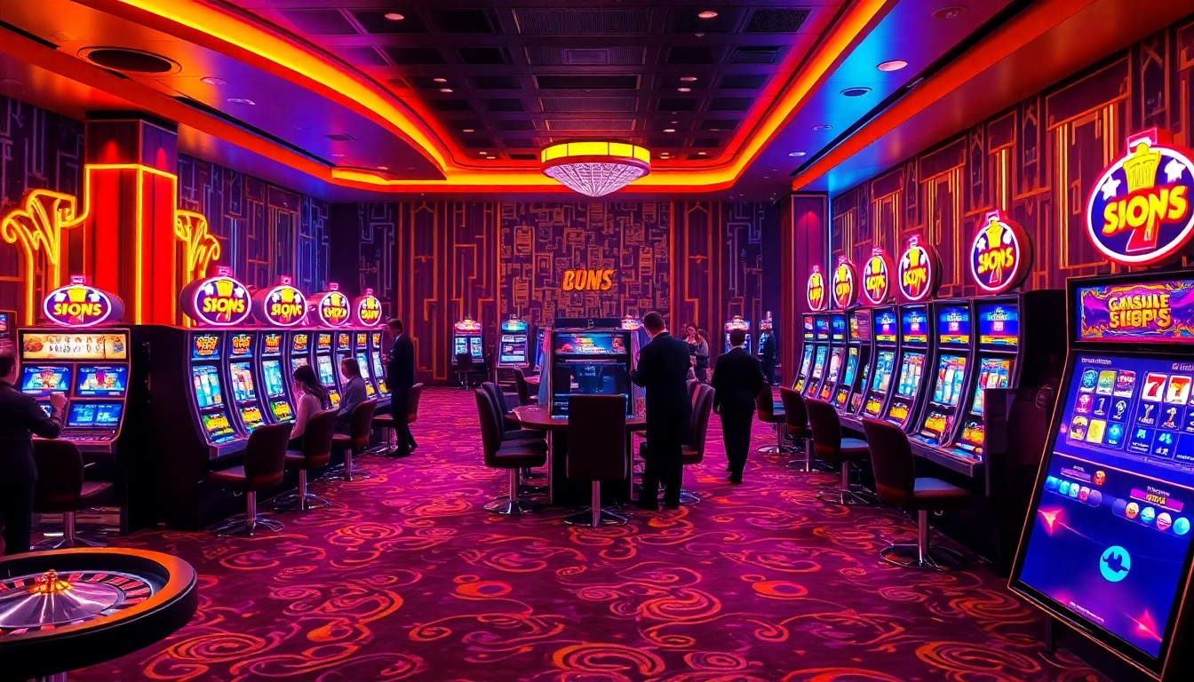 Experience thrilling gameplay with slot qris machines in a vibrant casino setting