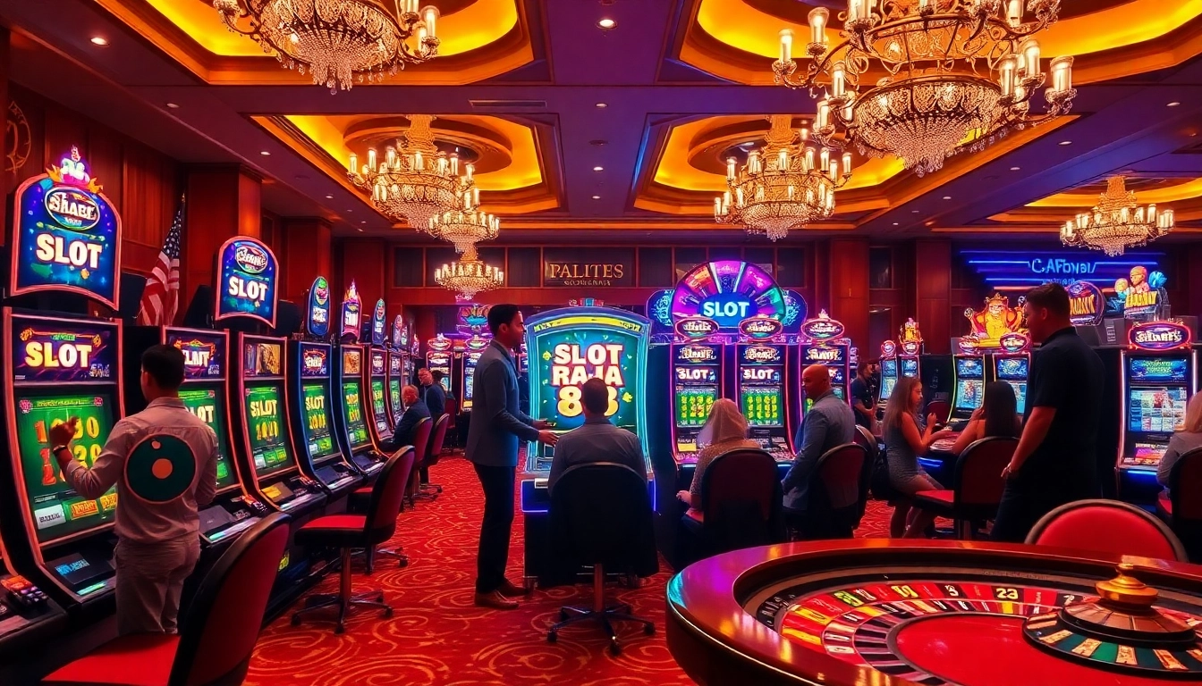 Experience the thrill of playing slot api raja 88 at vibrant casino gaming machines.
